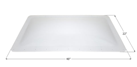 Icon Direct | White Skylight 18 x 36 | 14332 | 4 Inch Bubble | SL1836W