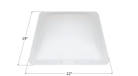 Icon Direct | White Skylight 16 x 19 | 14367 | 5 Inch Bubble | SL1619W