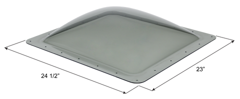 Icon Direct | Smoke Skylight 19 x 20 | 14368 | 4 Inch Bubble | SL1920S