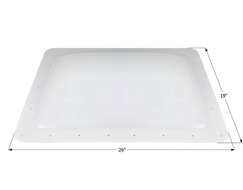 Icon Direct | White Skylight 15 x 25 | 14402 | 4 inch Bubble | SL1525W