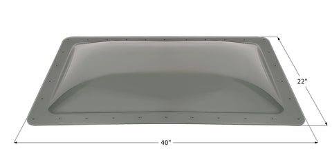 Icon Direct | Smoke Skylight 18 x 36 | 14504 | 4 Inch Bubble | SL1836S