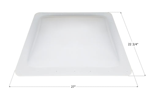Icon Direct | White Skylight 18 x 23 | 14531 | 4 Inch Bubble | SL1823W