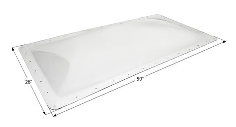 Icon Direct | Clear Skylight 22 x 46 | 14791 | 4 Inch Bubble | SL2246C
