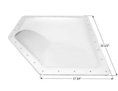 Icon Direct | Clear Neo-Angle Skylight 28 x 15 | 14885 | 4 Inch Bubble | NSL2815C