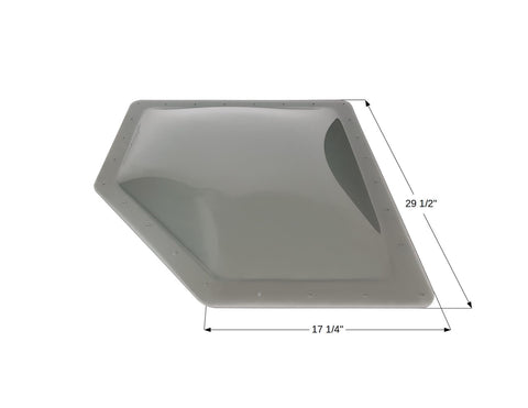 Icon Direct | Smoke Neo-Angle Skylight 26 x 15 | 12207 | 4 Inch Bubble | NSL2615S