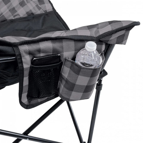 KUMA | Lazy Bear Chair | 433-KM-LBCH-GPB | Grey Plaid