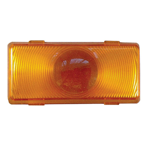 Command Electronics | Rectangular Porch Light Replacement Lens | CMD-89-100A | Amber