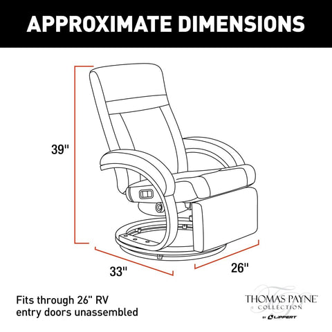 Lippert | Thomas Payne Heritage Swivel Euro Recliner | 2020129901 | Grummond