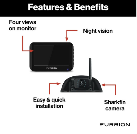 Furrion | Vision S Digital Wireless Backup Camera | 2021123881 | 5" Screen | FOS05TASF