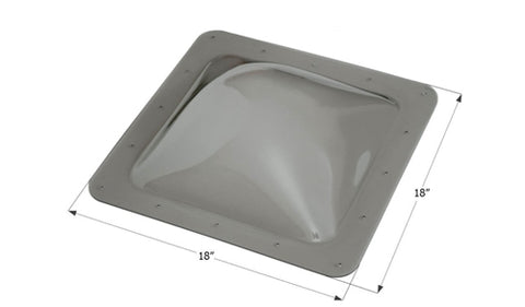 Icon Direct | Smoke Skylight 14 x 14 | 12116 | 4 Inch High Bubble | SL1414S
