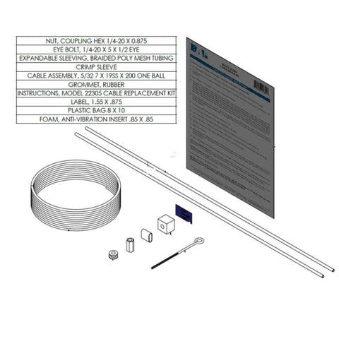 BAL | Accu-Slide Slide Out Cable Repair Kit | 22305