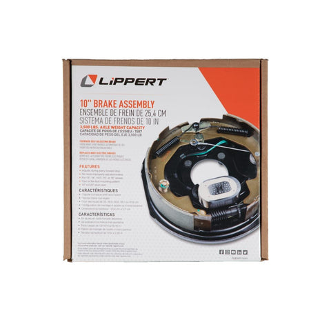 Lippert | 10" Electric Brake Assembly | Self Adjusting | 296649 | Left