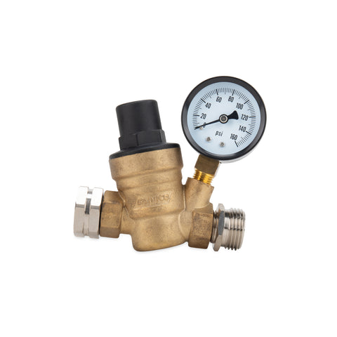 Camco | Adjustable Water Pressure Regulator | 40058 | Brass