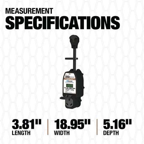 Southwire | 30 Amp Surge Protector | 34931 | Bluetooth | Compatible with Wireless LCD Display