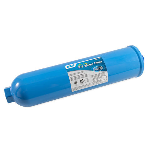 Camco | TastePURE XL RV / Marine Water Filter with Flexible Hose Protector | 40019