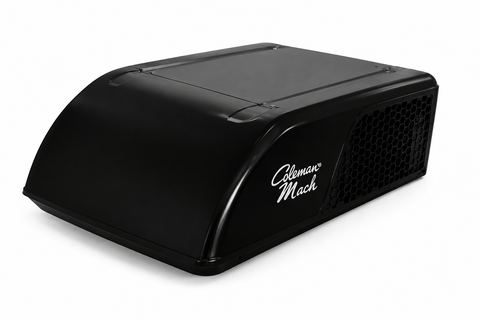 Coleman  | Mach 15 RV Air Conditioner | 38004-067 | 15,000 BTU | Quiet PowerSaver |  Heat Pump  | Black (New Textured Shroud Design)