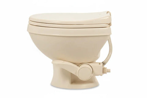 Dometic | 421 Platinum RV Toilet W/ Elongated Porcelain Bowl | 9610008284 | 9610007973  | Short Height | Bone