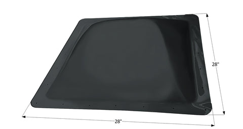 Icon Direct | Dark Smoke Skylight 24 x 24 | 14161 | 5 Inch Bubble | SL2424DS