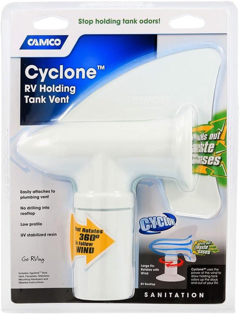 Camco | Cyclone RV Plumbing Vent | 40595 | White