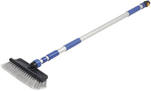 Camco | Flow-Through Wash Brush with Push Button Handle | 41960