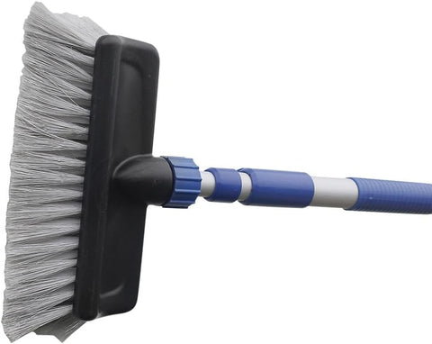 Camco | Flow-Through Wash Brush with Push Button Handle | 41960