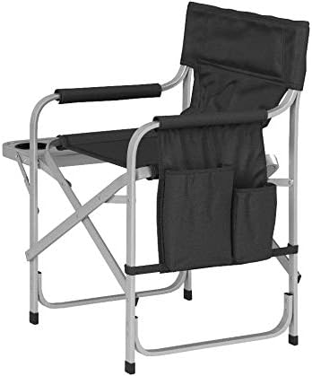 Faulkner | Directors Chair - Black | Pocket Pouch & Folding Tray | 48871