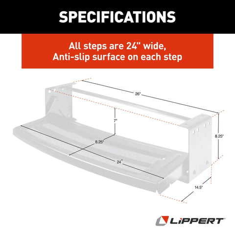 Lippert | Radius Single Steel | 432678 | Manual | 24 inch