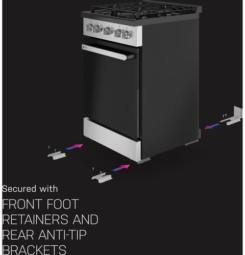 GE Appliances | Profile Free-Standing LP Gas Range | PLS624RTSS  | 24"