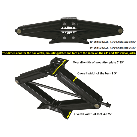 Ultra-Fab | Scissor Jack | 48-979006 | 6,500 Capacity | Single