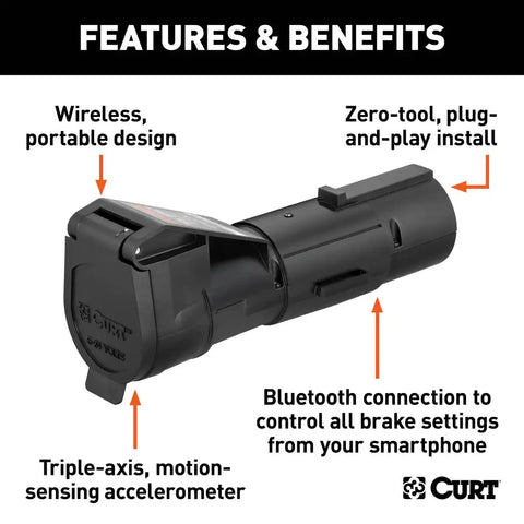 Curt | Echo Bluetooth Brake Controller | 51180 | 7-Way