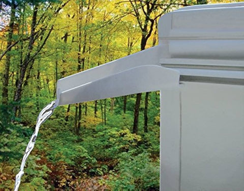 JR Products | RV Rain Gutter Spout | 655-PW-A | White