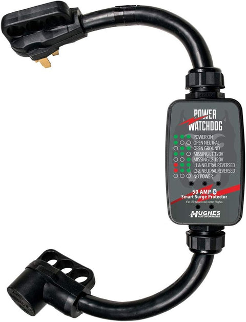 Hughes Auto | Power WatchDog Smart Bluetooth RV Surge Protector | PWD50 | 50 Amp