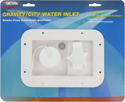 Valterra | Gravity/City Water Inlet Hatch | A01-2001VP | Metal | White