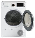 White InVision 24-Inch Front Load Vented Dryer - Door Open Front View | United RV Parts