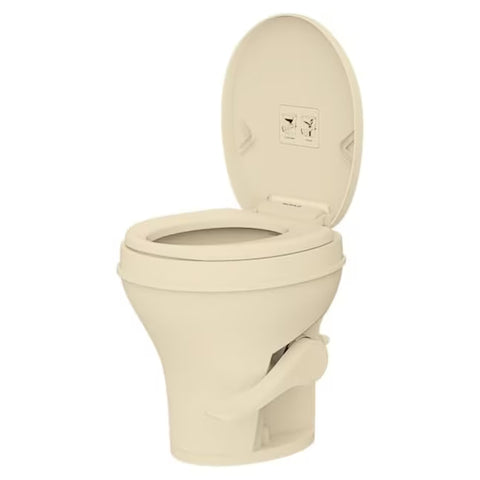 Seaflo | Residential Height RV Toilet | SFRTPH-02-01 | Plastic | Foot Pedal | Bone