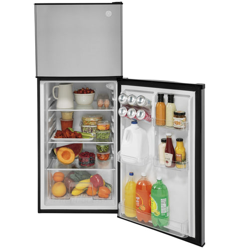 GE Appliances | 9.8 Cubic Foot RV Refrigerator | GPV10FSNSB | 12 Volt DC | Stainless Steel