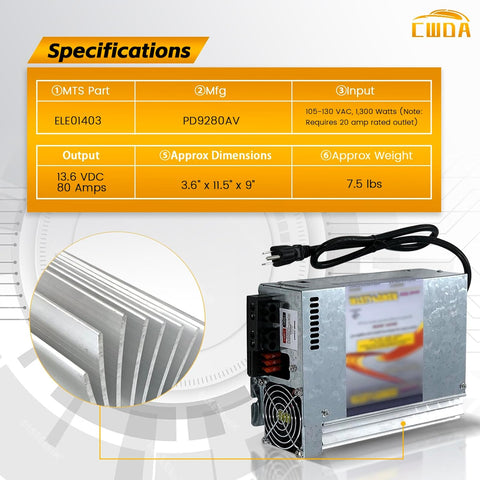 Progressive Dynamic | Inteli-Power 9200 Converter/Charger | 80 Amp | PD9280AV