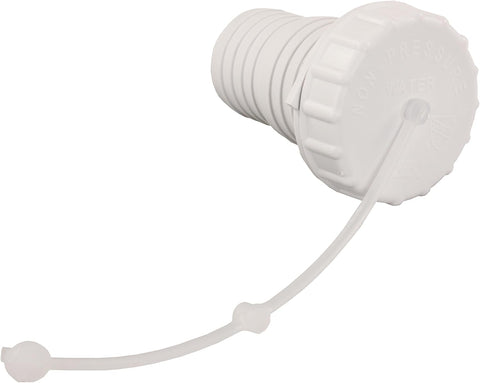 JR Products | Cap, Strap, and Spout for Gravity Water Fills | 224PW-A | Polar White