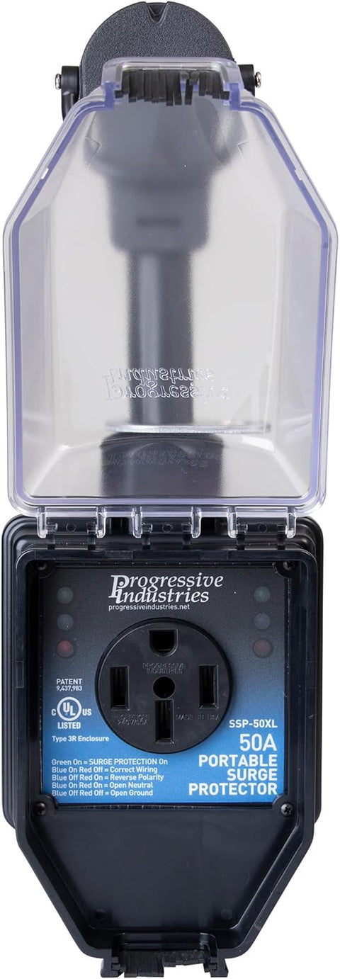 Progressive Industries | Portable RV Smart Surge Protector | SSP-50XL | 50 Amp