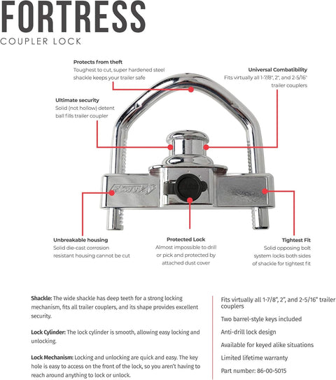 Fastway | Max Security Hitch Lock | 86-00-5015