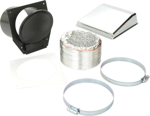 Rumble Products | Washer/Dryer Vent Installation Kit | VID403AC | Chrome