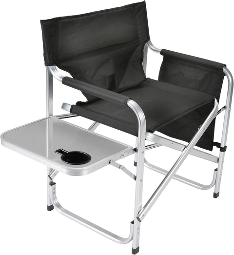 Faulkner | Directors Chair - Black | Pocket Pouch & Folding Tray | 48871