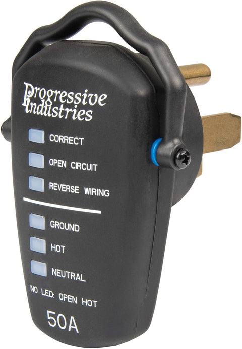 Progressive Industries | Portable RV Circuit Tester | RRT-50 | 50 Amp