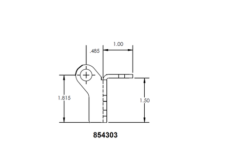 BAL | Accu-Slide Base Roller 3/4" Wear Bar | 854303