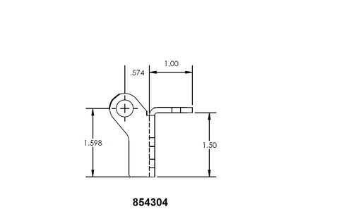 BAL | Accu-Slide Base Roller 1/2" Wear Bar | 854304