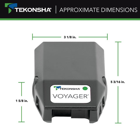 Tekonsha | Voyager® Proportional Brake Controller | 9030 | for Trailers with 1-4 Axles | Black