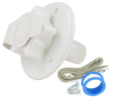 Valterra | City Water Inlet - 2-3/4" - Flange - MPT | A01-0168VP | White