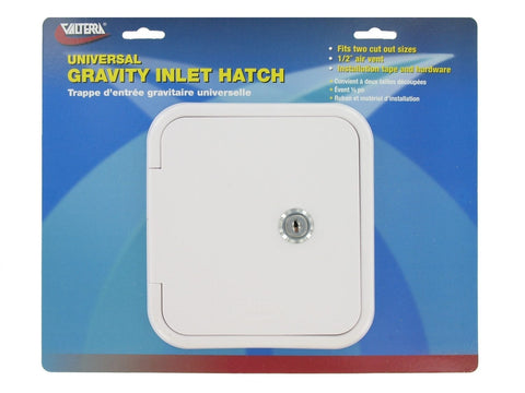 Valterra | Gravity/City Water Inlet Hatch | A01-2002VP | Metal | White | Lockable