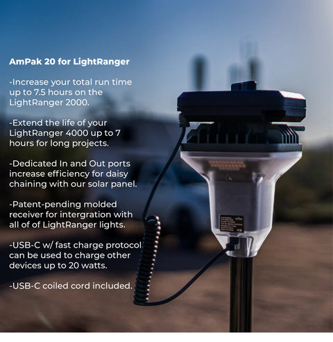 Devos | AMPak 20 Portable Power Bank | AMPAK20 | For Light Ranger Series Tripod Lights