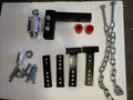 Andersen 3324 Weight Distribution Hitch Complete Kit - Flat Lay with Hardware and Chains | United RV Parts